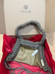 Ella kukičana torbica s eko kožom - Hekla