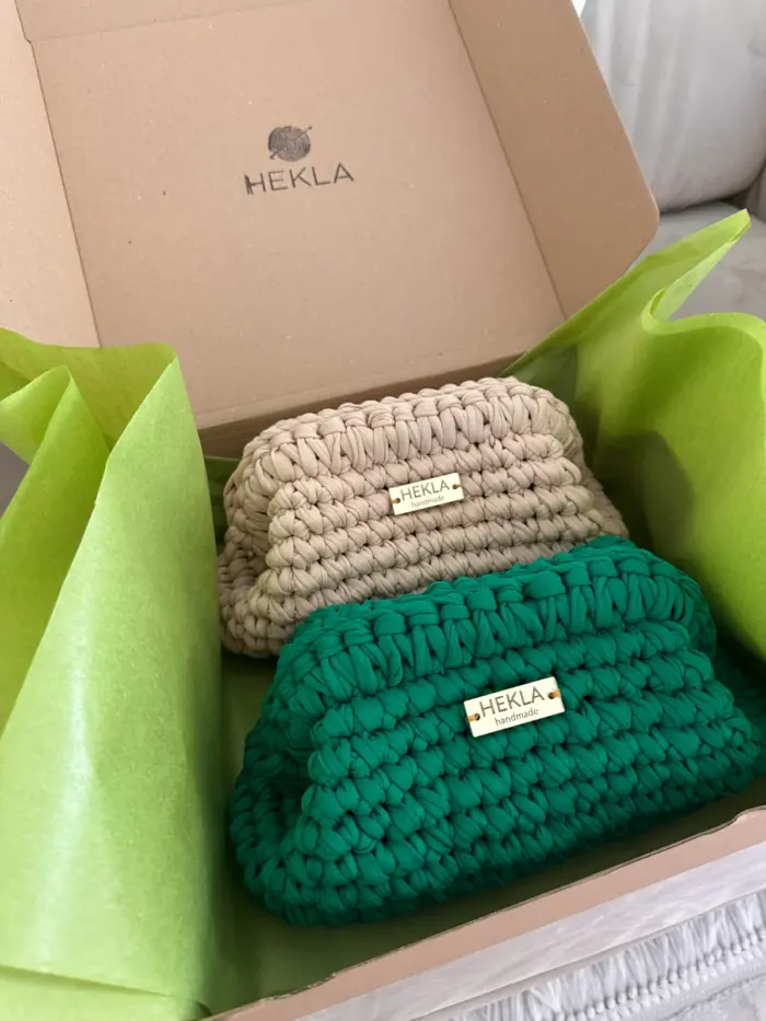 Tessa Classic kukičana clutch torbica - Hekla