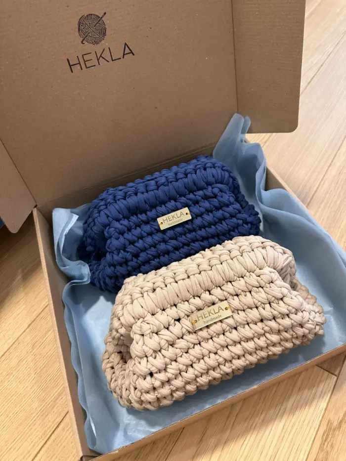 Tessa Classic kukičana clutch torbica - Hekla