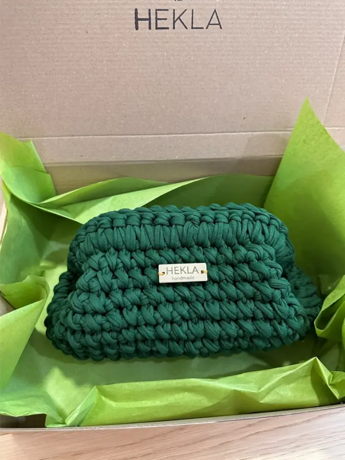 Tessa Classic kukičana clutch torbica - Hekla