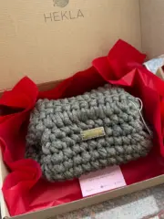 Tessa Lurex kukičana clutch torbica sa šljokicama - Hekla