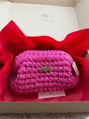 Tessa Lurex kukičana clutch torbica sa šljokicama - Hekla
