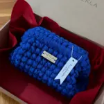 Tessa Lurex kukičana clutch torbica sa šljokicama - Hekla