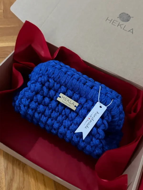 Tessa Lurex kukičana clutch torbica sa šljokicama - Hekla